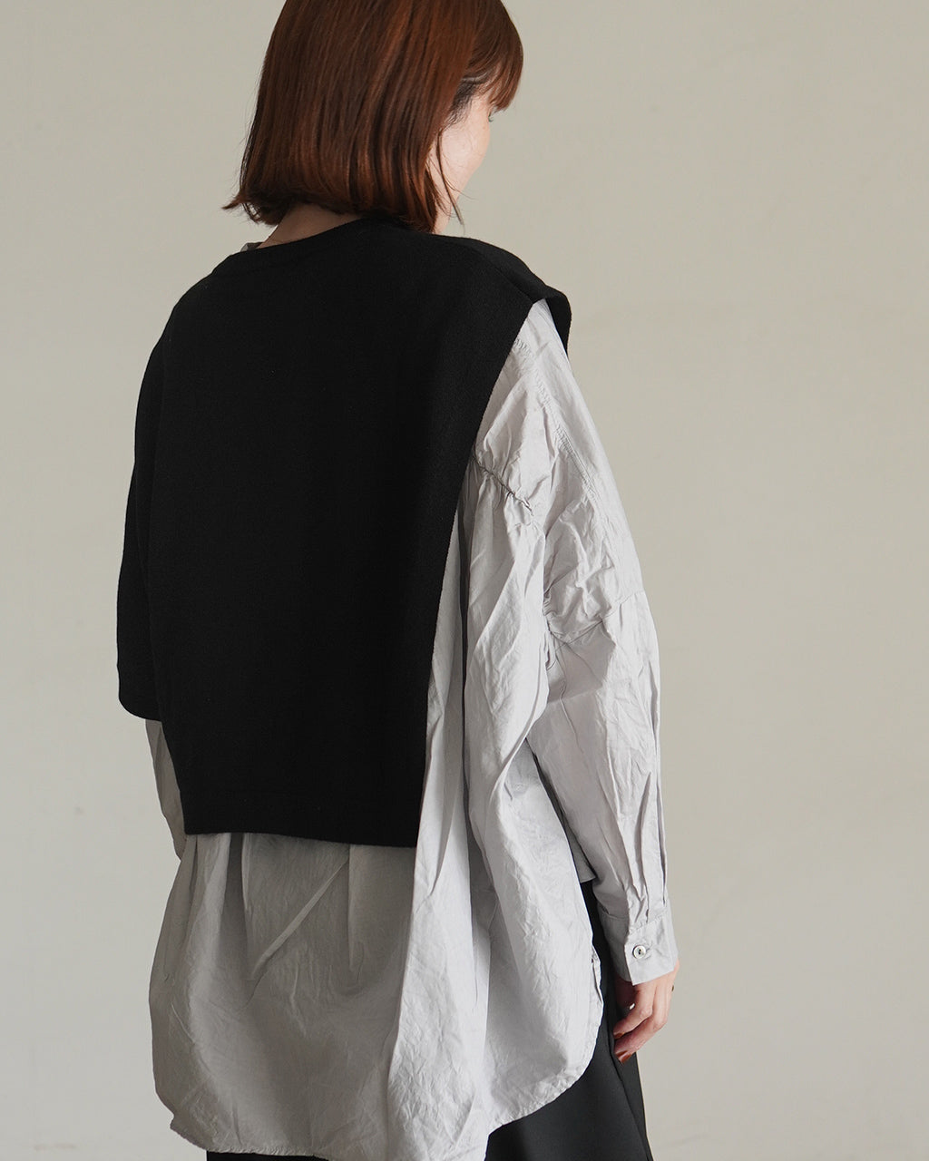 asymmetry crew neck P/O 3-220163