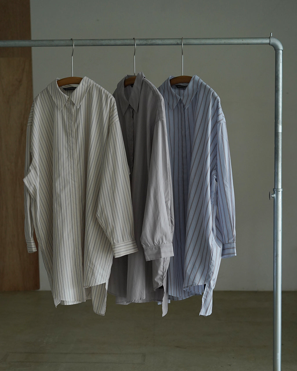 stripe box cut shirt 3-230145