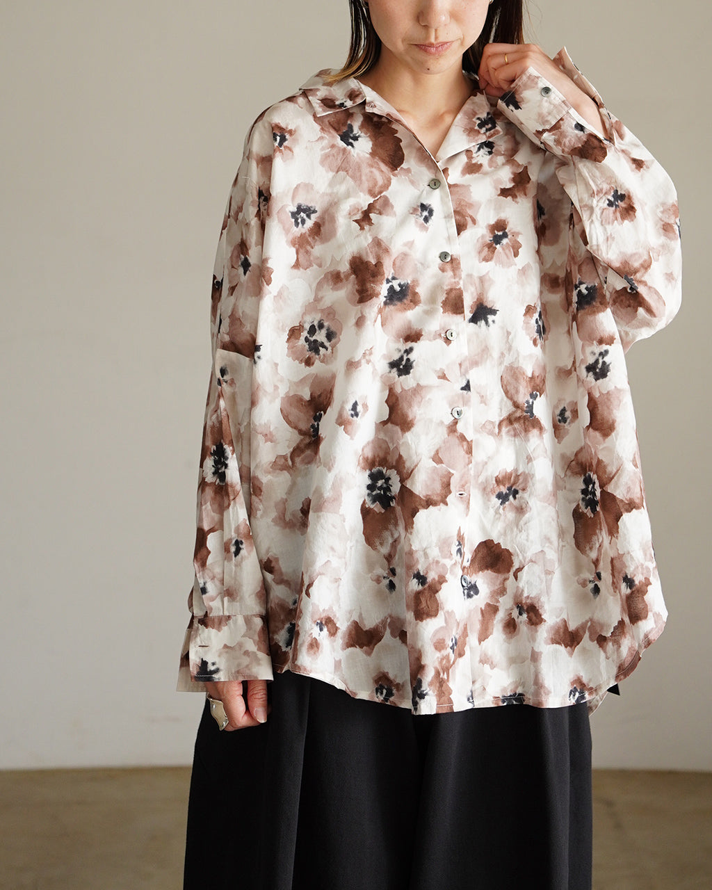 print wide shirt 3-230148