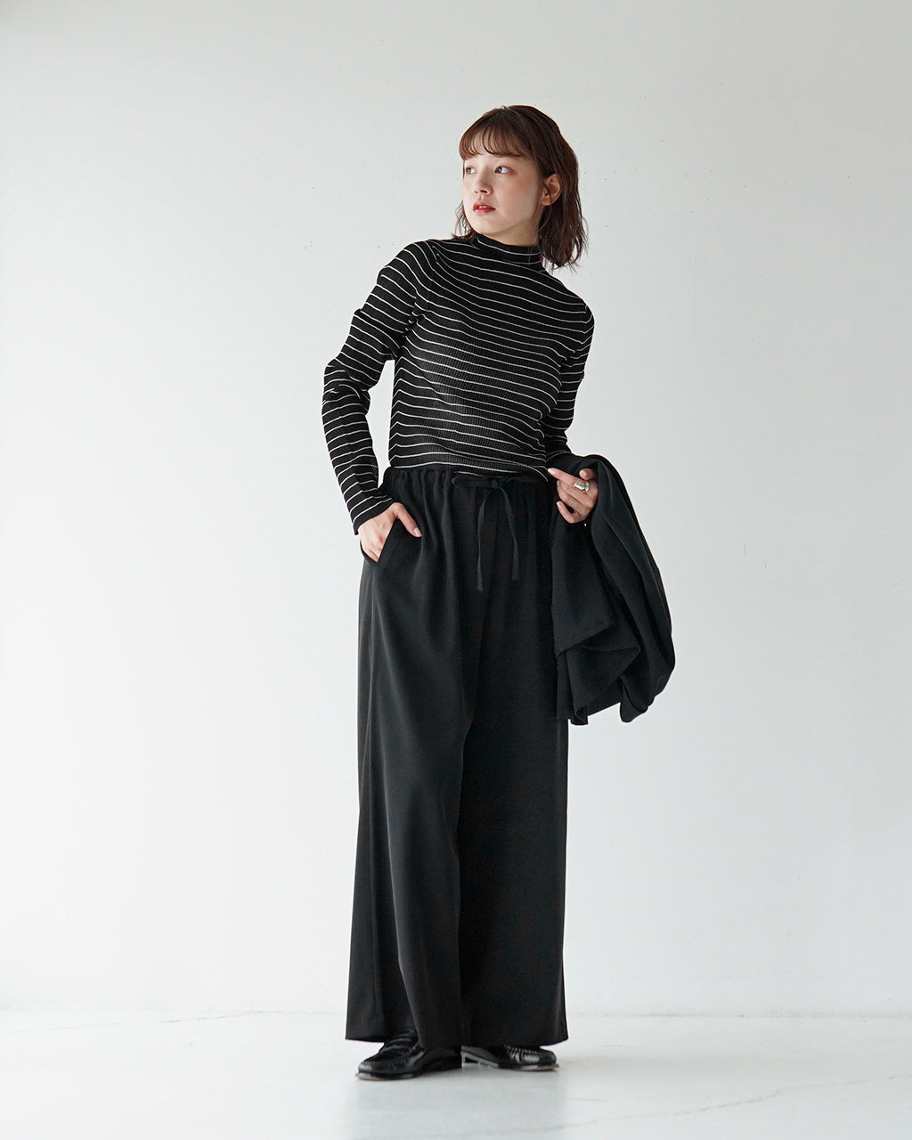 mizuiro ind ミズイロインド ワイド イージー パンツ wide easy pants ボトムス 3-260047【送料無料】