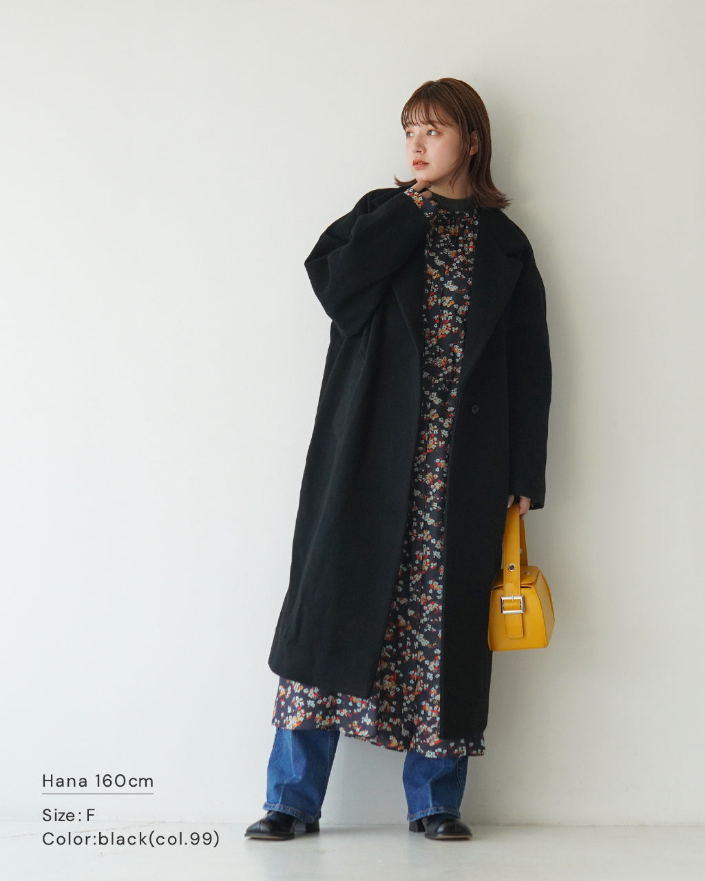 mizuiro ind ミズイロインド スタンドカラー コート wool blend stand collar coat ウール ロングコート 3-270039【送料無料】