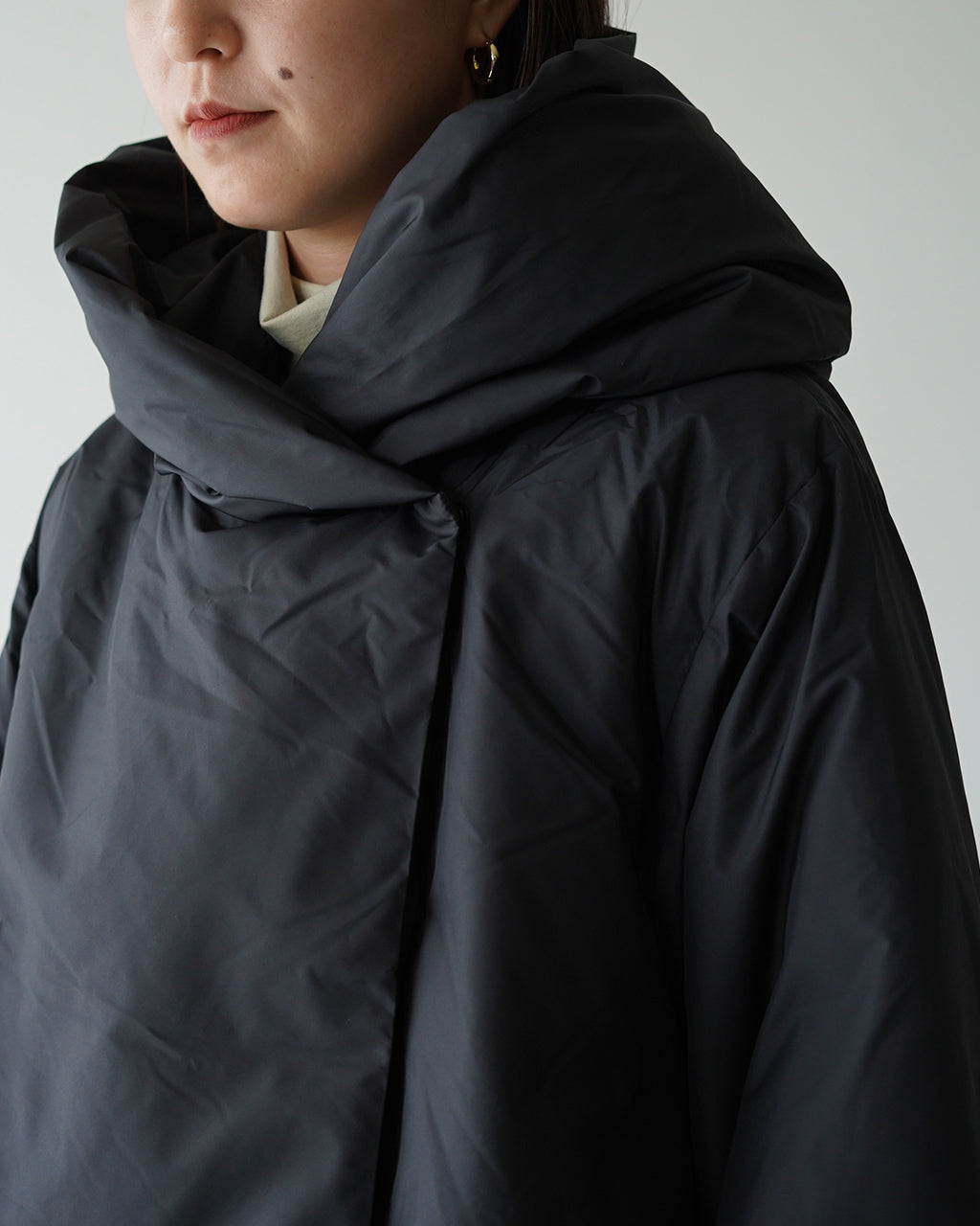 【SALE！20%OFF】mizuiro ind ミズイロインド ショートダウンジャケット hooded short dawn jacket フード付き 3-270044 1124【送料無料】