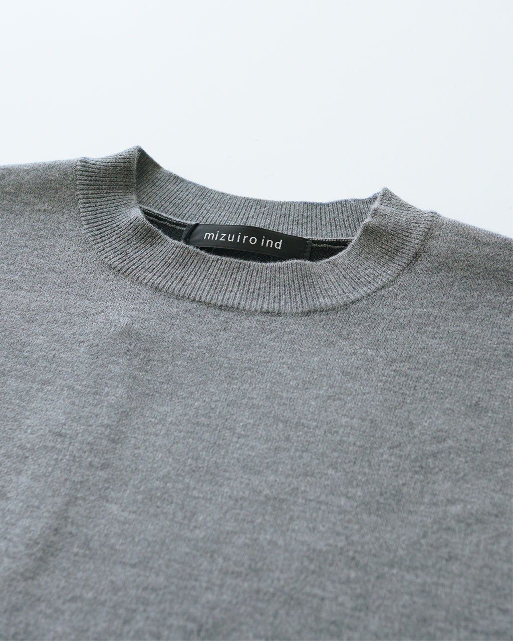 mizuiro ind ミズイロインド ニット クルーネック ワイドチュニック CREW NECK WIDE TUNIC セーター 4-220066【送料無料】