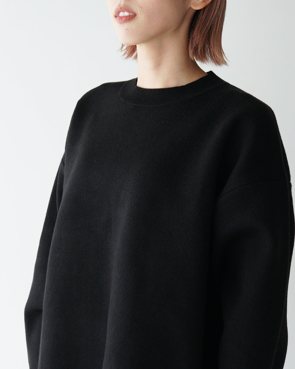 mizuiro ind ミズイロインド ニット クルーネック ワイドチュニック CREW NECK WIDE TUNIC セーター 4-220066【送料無料】