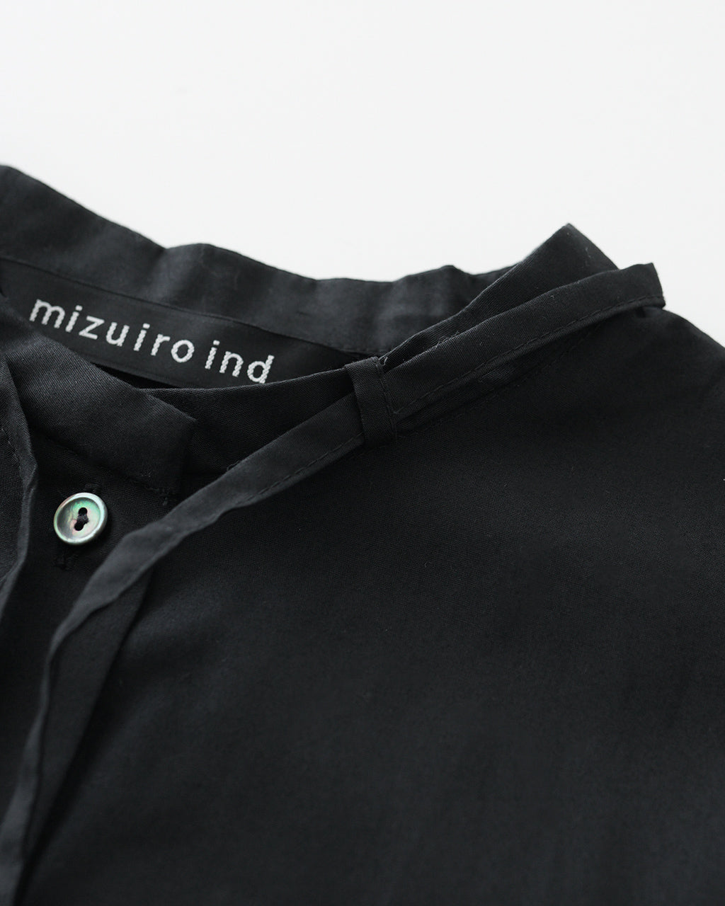 mizuiro ind ミズイロインド リボンシャツ リボンタイ チュニック RIBBON TIE SHIRT TUNIC 4-230042【送料無料】