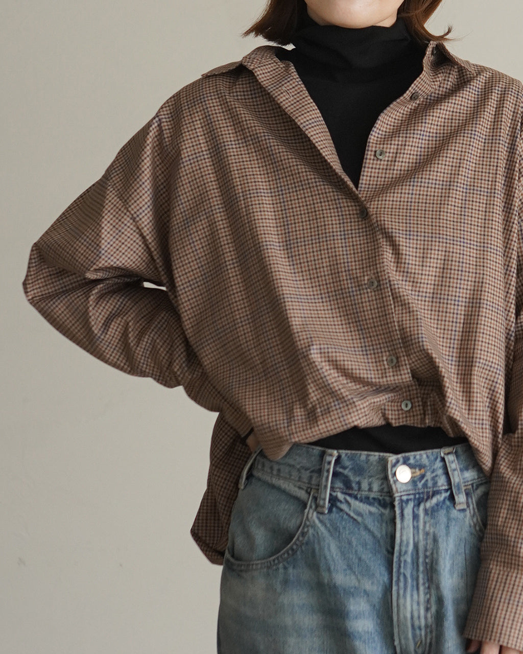 check long slv ballon shirt 3-230135