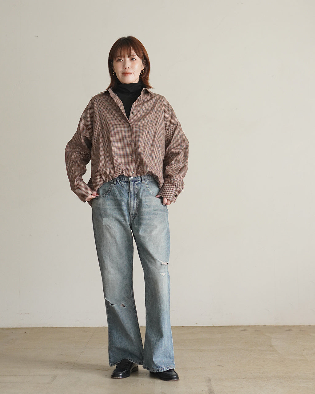 check long slv ballon shirt 3-230135