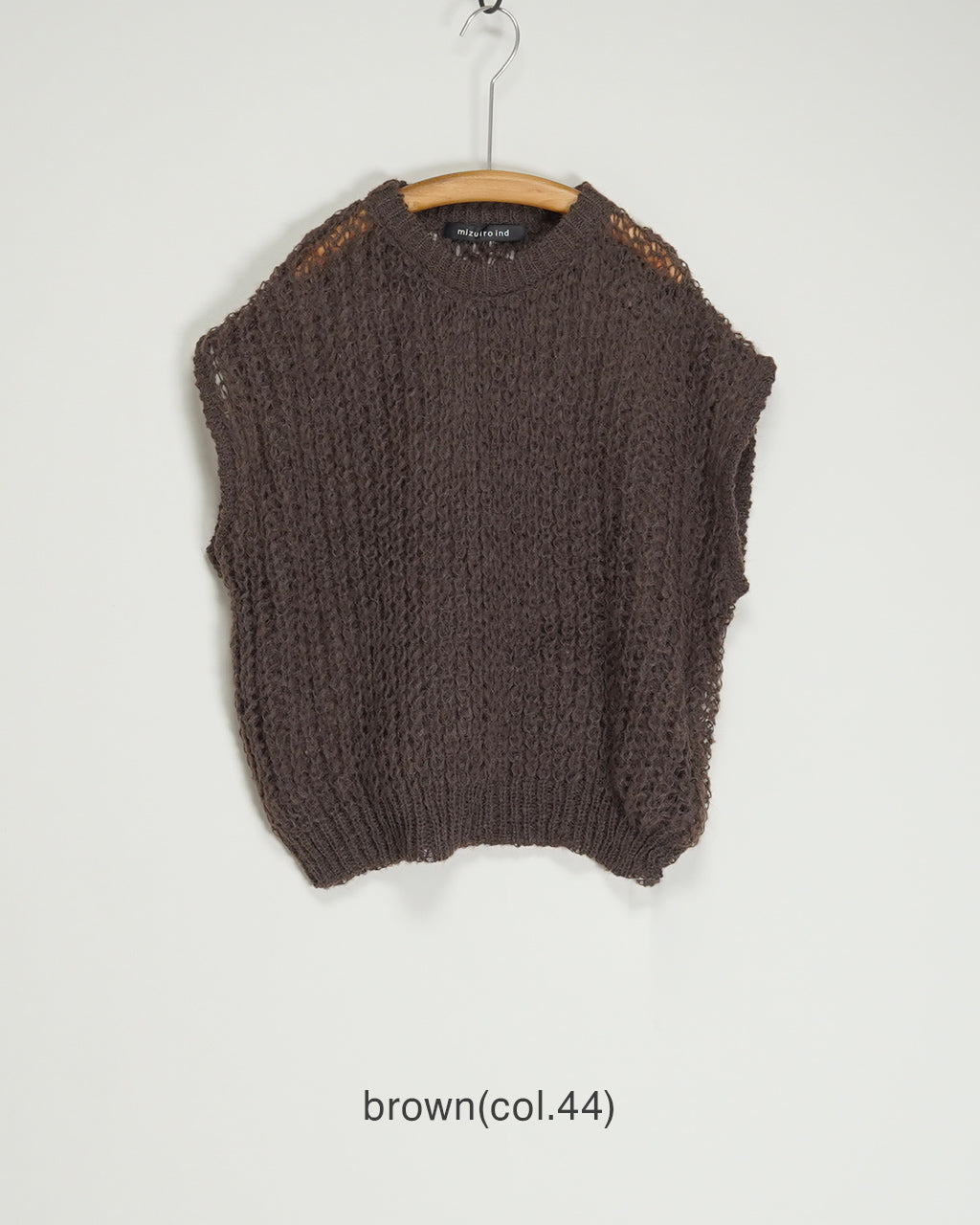 mizuiro ind ミズイロインドhairly cocoon wide vest フェアリー