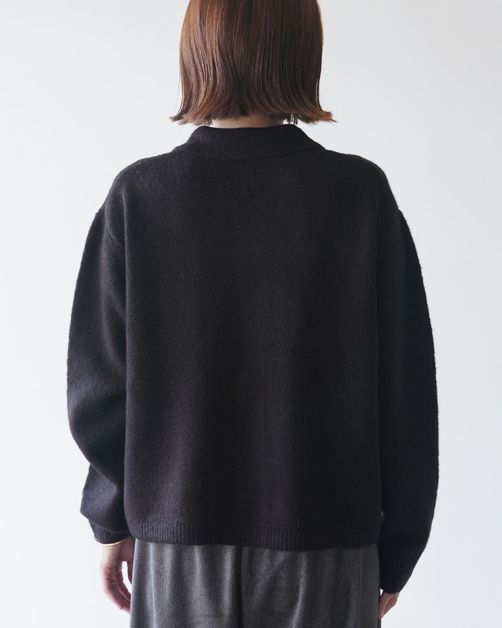 high neck shirt collar short C/D 3-220158
