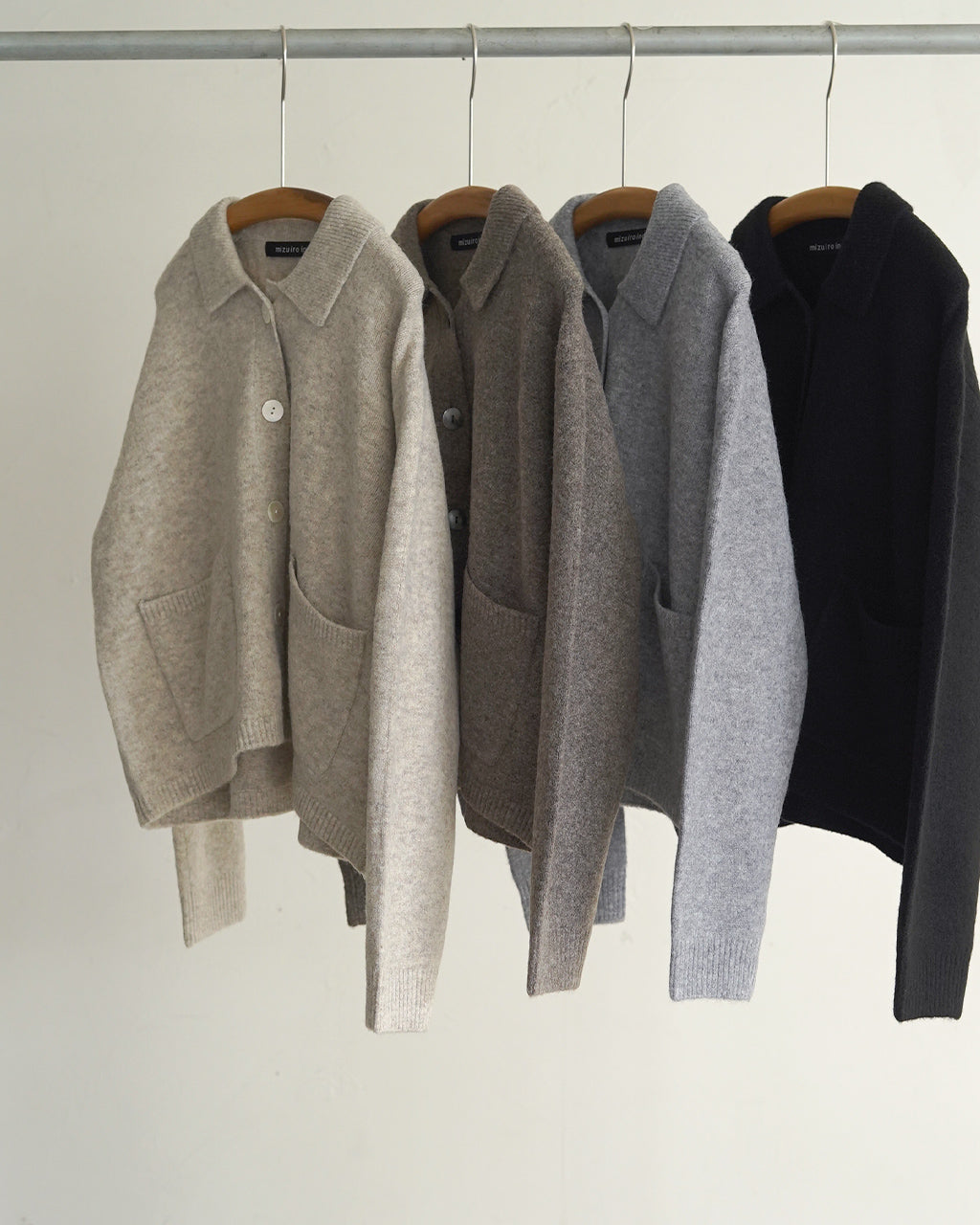 high neck shirt collar short C/D 3-220158