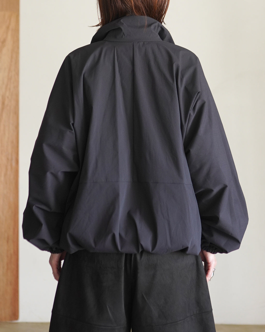 high neck zip blouson 3-270080