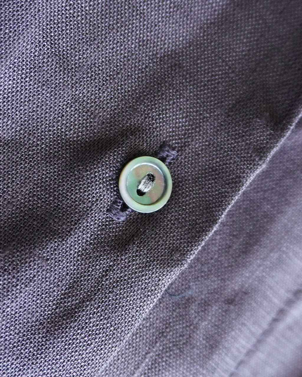 mizuiro ind ミズイロインド linen stand collar cocoon リネンスタンドカラーコクーンシャツ | Crouka(クローカ)