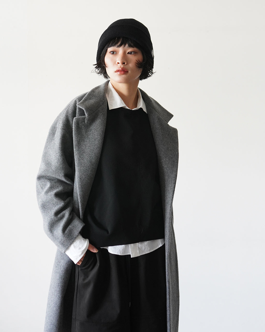 stand collar coat 3-270091