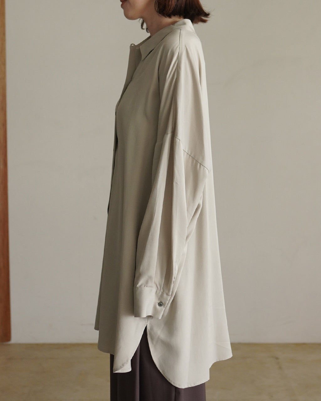 T/R wide tunic shirt shirt 3-230140