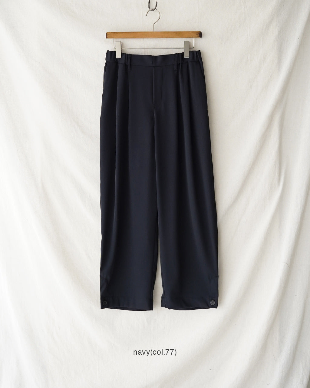 mizuiro ind ミズイロインド tuck hem cocoon PT タックヘムコクーンパンツ | Crouka(クローカ)