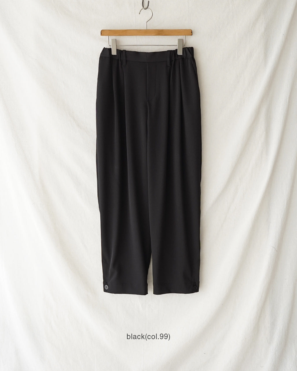 mizuiro ind ミズイロインド tuck hem cocoon PT タックヘムコクーンパンツ | Crouka(クローカ)