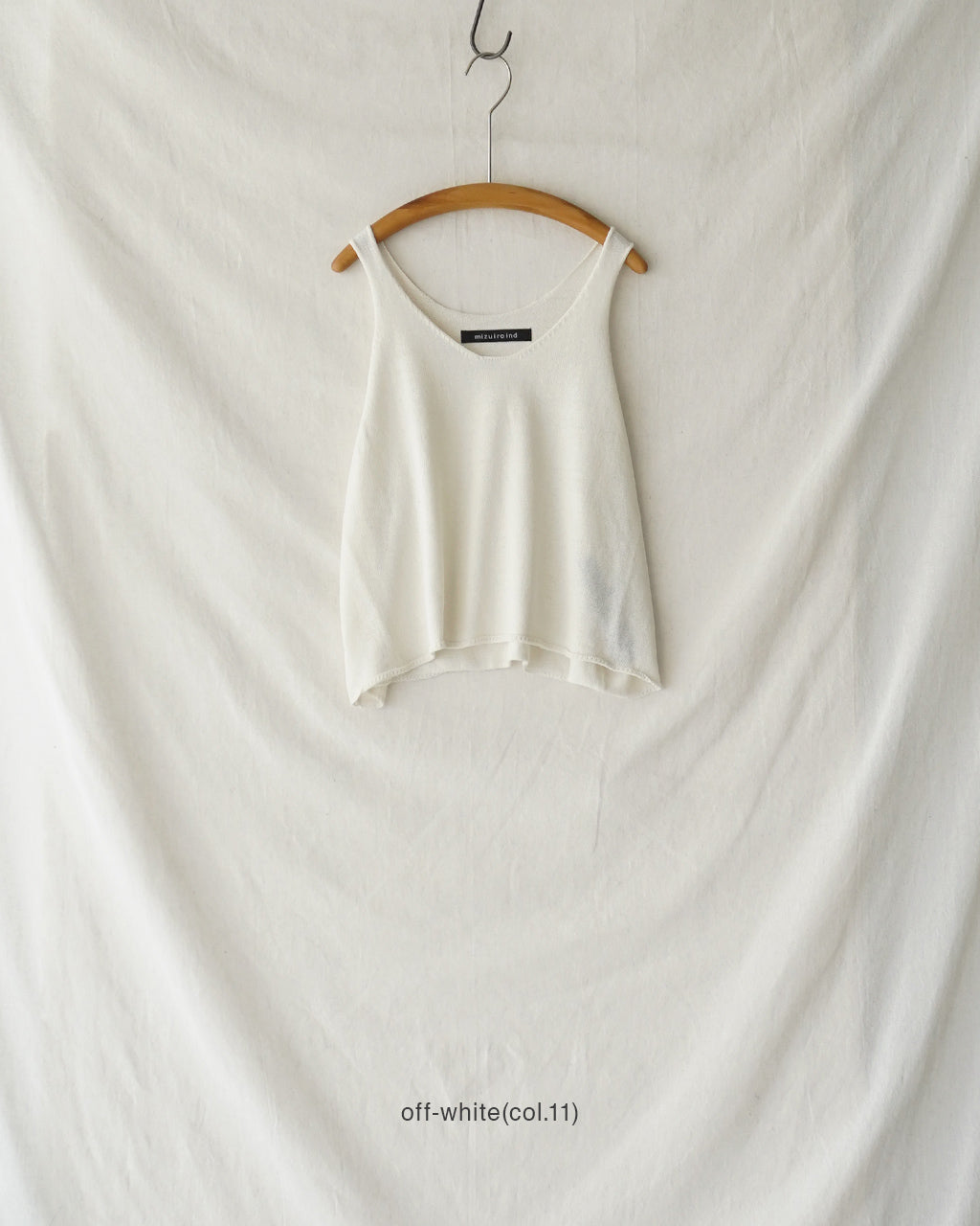 mizuiro ind ミズイロインド Uネックショートベスト レディース U neck