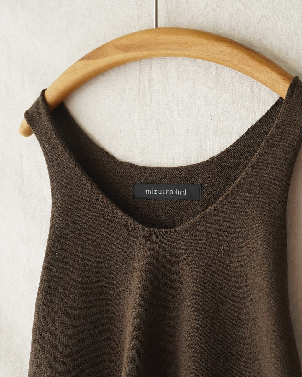 mizuiro ind ミズイロインド Uネックショートベスト レディース U neck