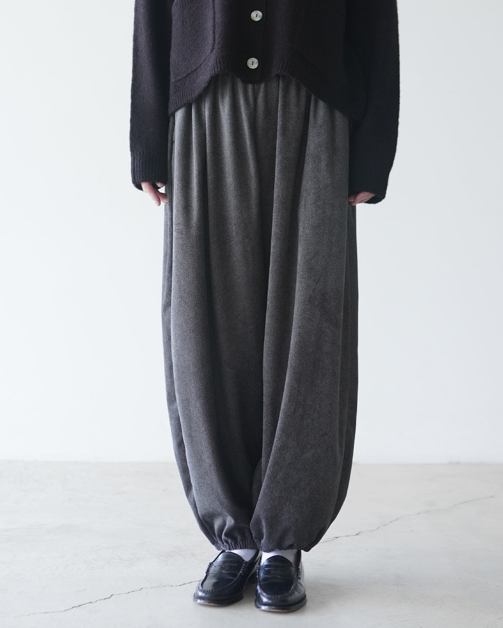 velour print drawstrings PT mizuiro ind ベロアプリントドロー
