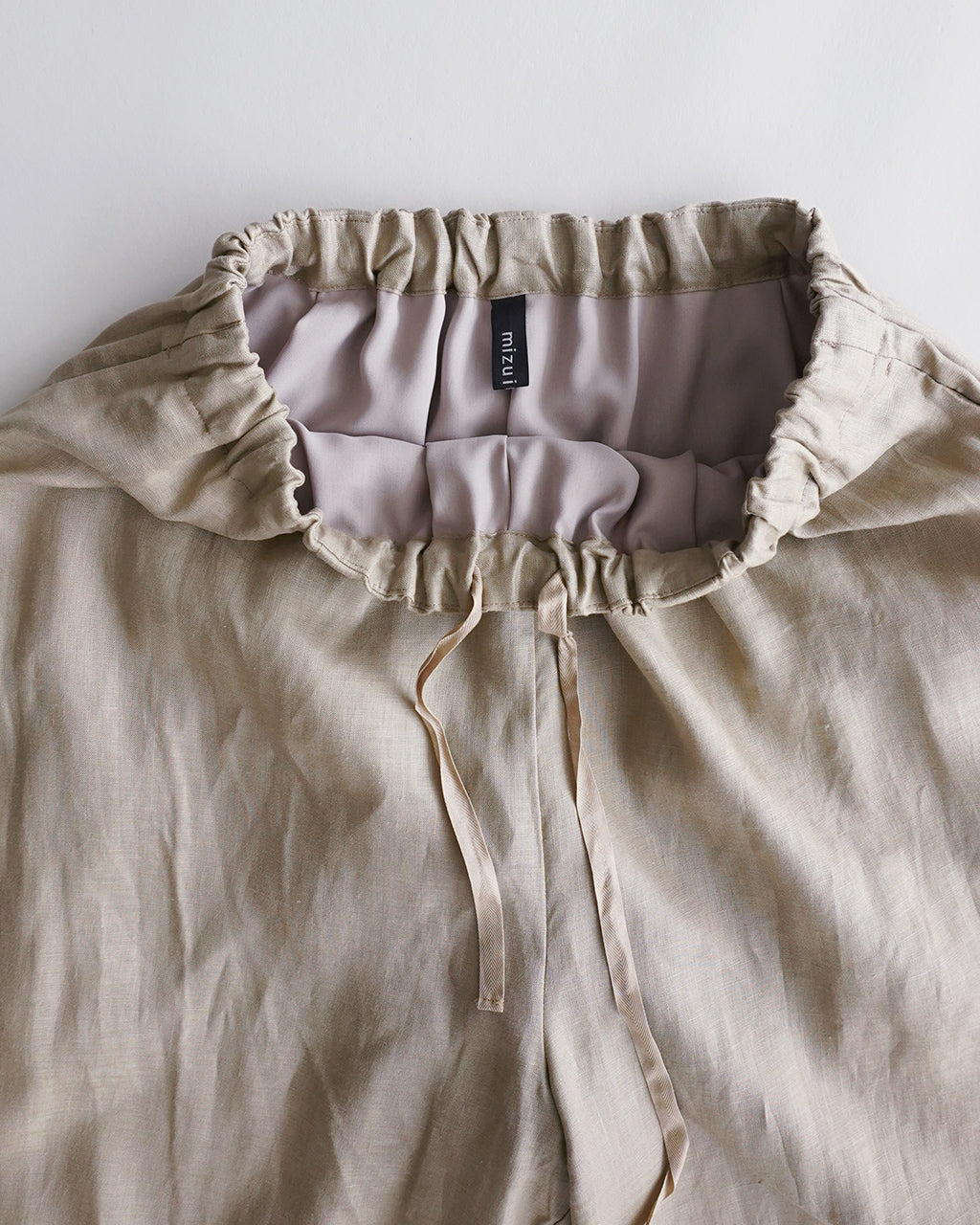 mizuiro ind ミズイロインド linen wide easy リネン ワイド イージー パンツ | Crouka(クローカ)