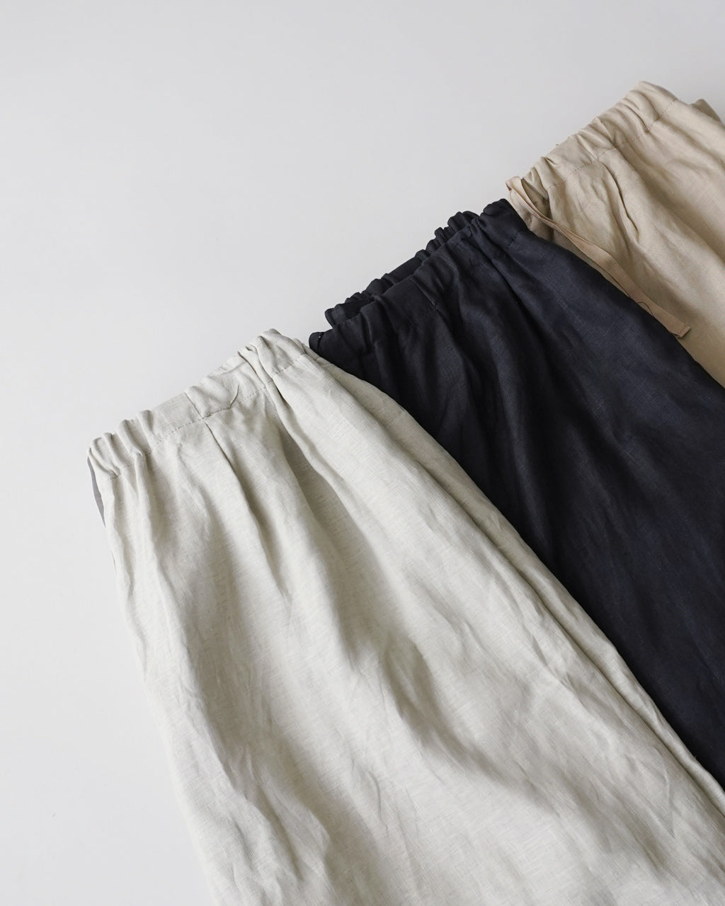 mizuiro ind ミズイロインド linen wide easy リネン ワイド イージー パンツ | Crouka(クローカ)