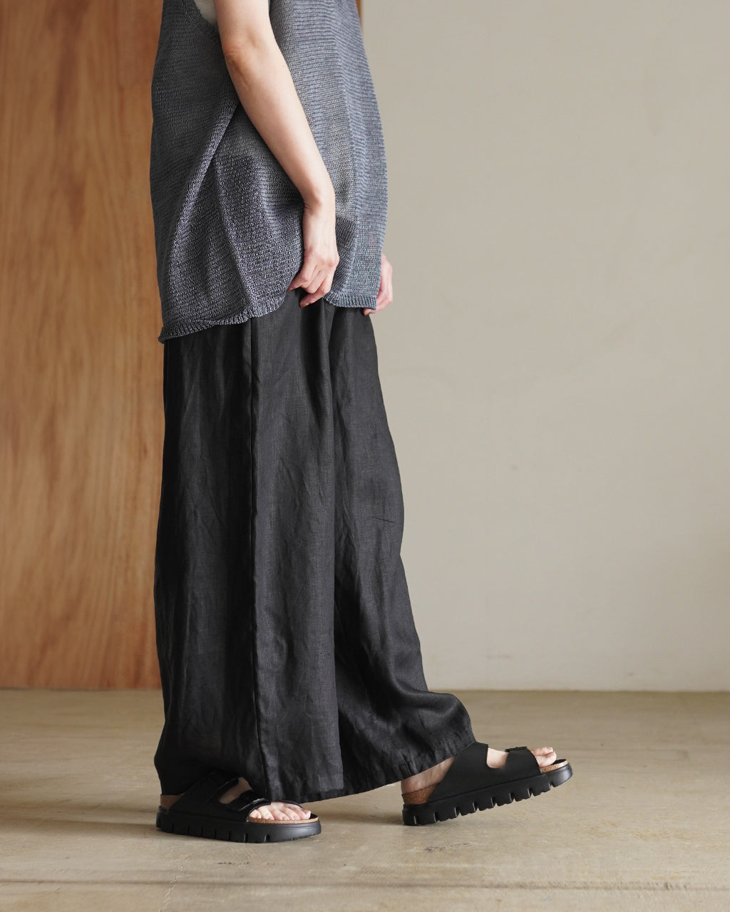 mizuiro ind ミズイロインド linen wide easy リネン ワイド イージー