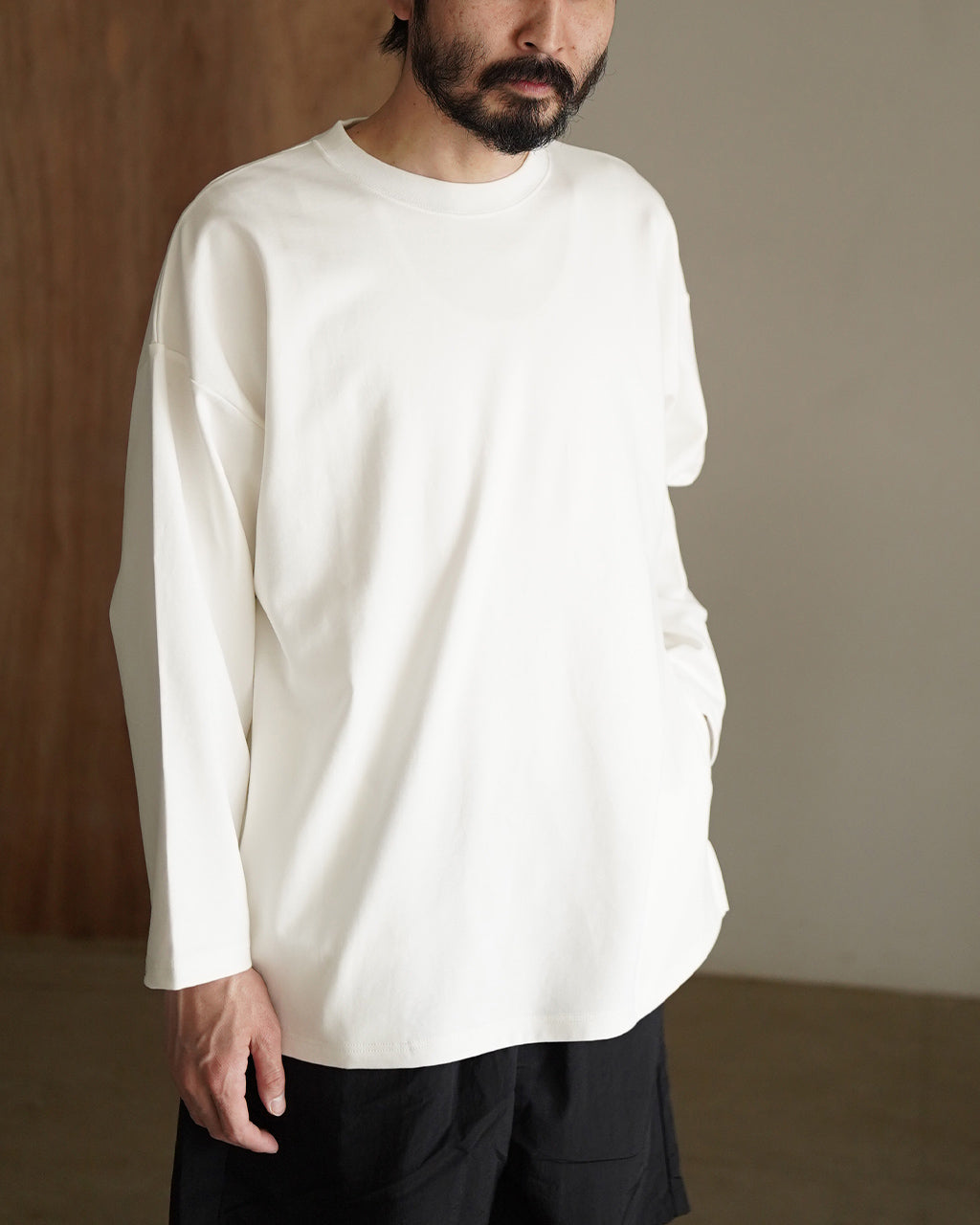 mocT モクティ オーガニック モックロディ クルーネック 長袖Tシャツ