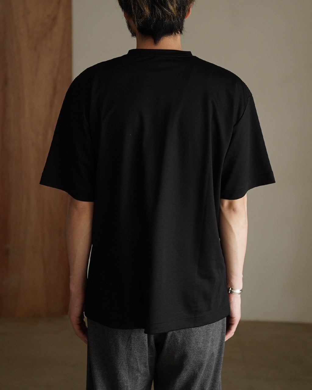 mocT モクティ リヨセルジャージー 半袖 ポケットTシャツ メンズ