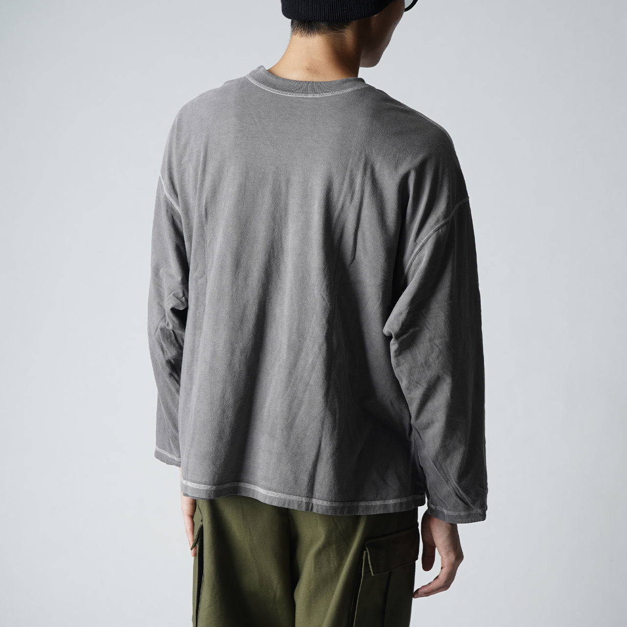 COLOmocT REVERSIBLE OVERDYED CREW NECK L/S