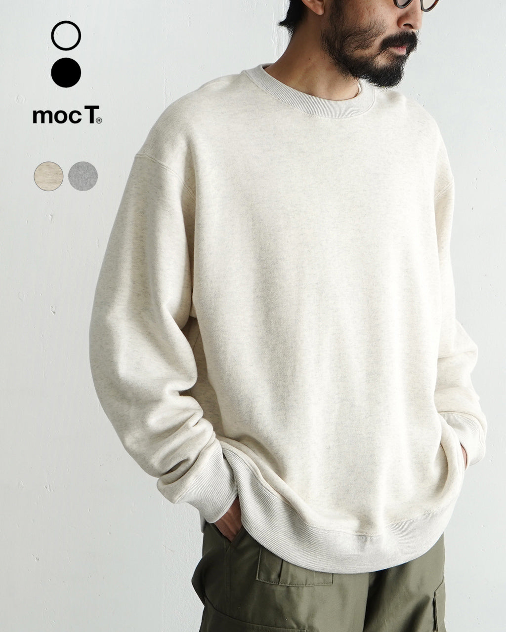 mocT モクティ トレーナー スウェット クルーネック プルオーバー HEAVY LOOPWHEEL CREW NECK P/O トップス M24-310【送料無料】