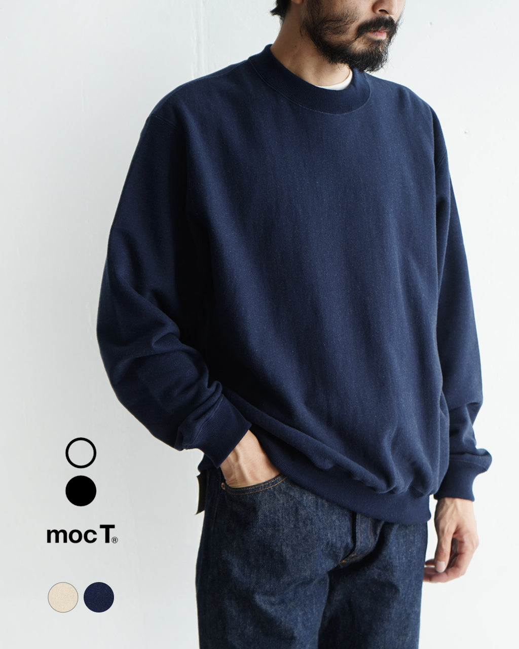 【SALE！40%OFF】mocT モクティ トレーナー スウェット フリース クルーネック プルオーバー BD FLEECE CREW NECK P/O M35-300【送料無料】