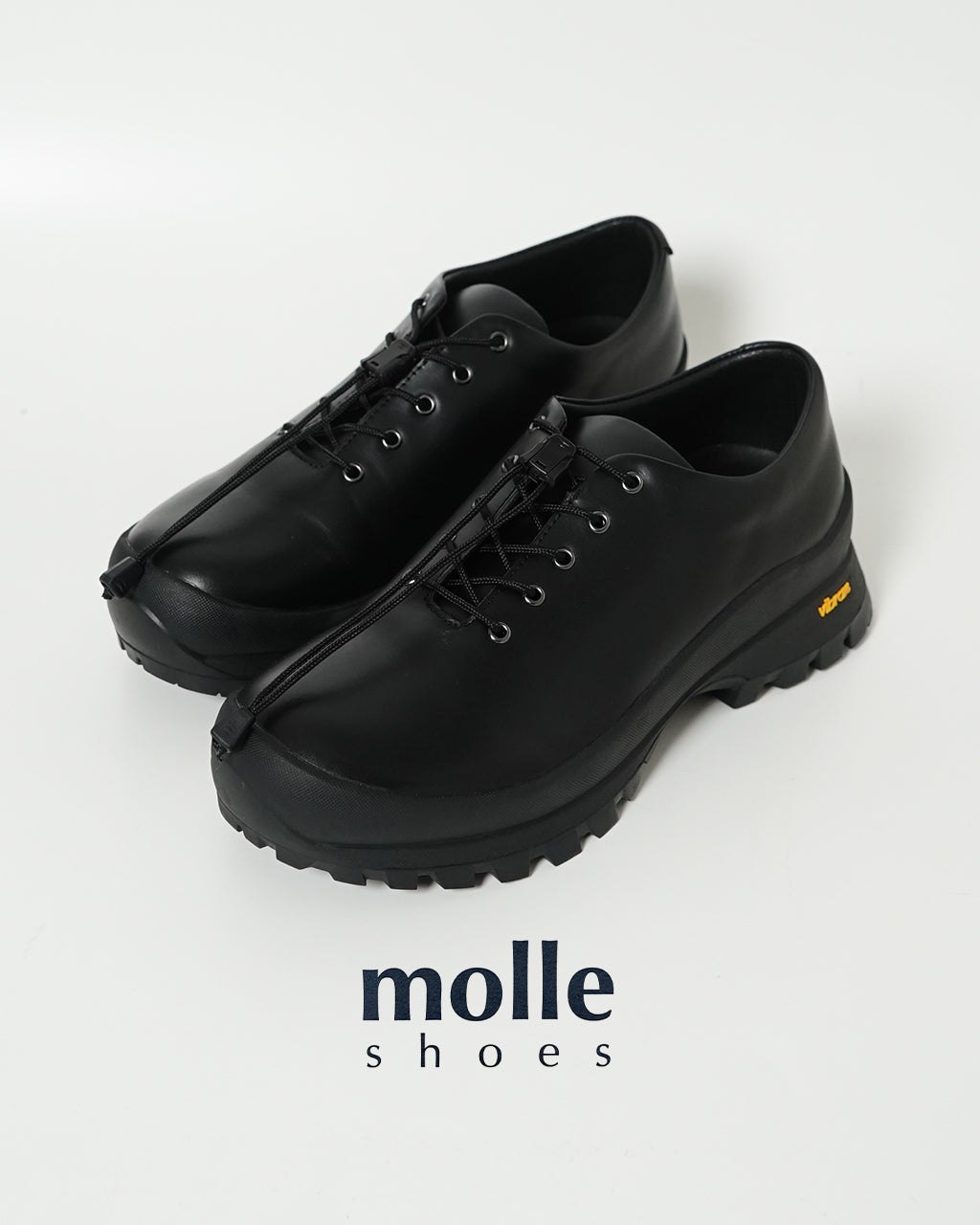 molle shoes モールシューズ レザーシューズ Q/L OXFORD クイックシューレース ドレスシューズ 靴 MLS210301-18【送料無料】