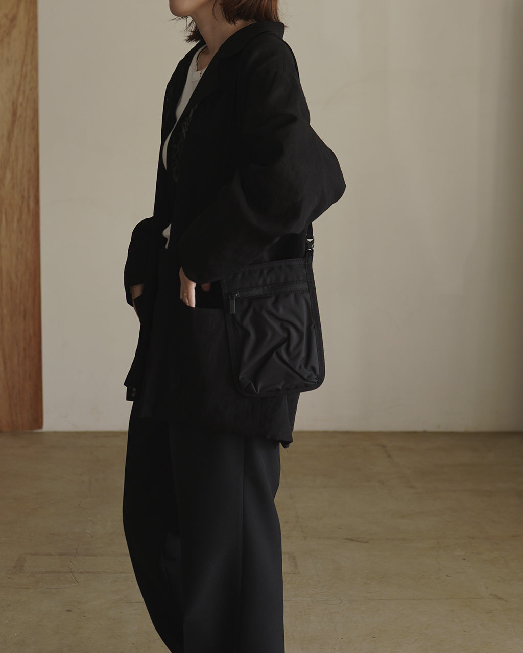 NECK POUCH STANDARD M (M size) BLACK SD-9089-010