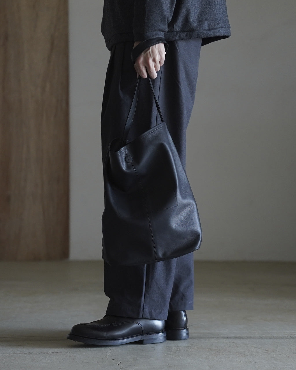 Morphee モルフェ CYLINDER M ブラック モルフェ Morphee ゴートレザー シリンダー バッグ ミディアム