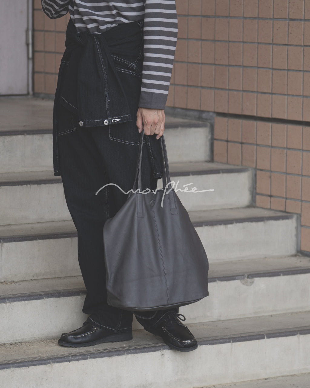 Morphee モルフェ 3WAY ラージ トート バッグ チャコール 3WAY LARGE TOTE L-CHA-103 【送料無料】【クーポン対象外】正規取扱店 [★]