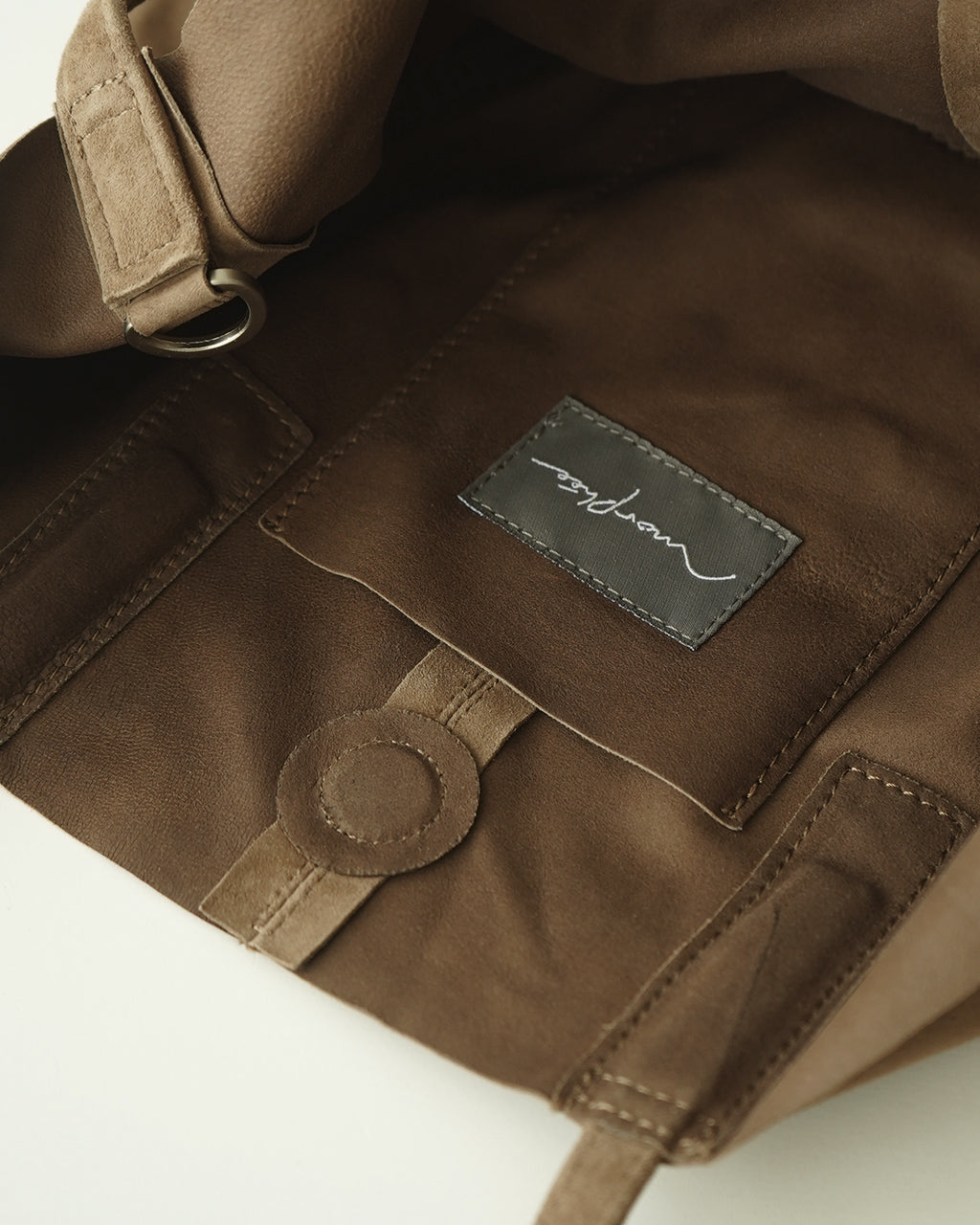 Morphee モルフェ 3WAY LARGE TOTE (L size) SUEDE CAMEL 3WAY