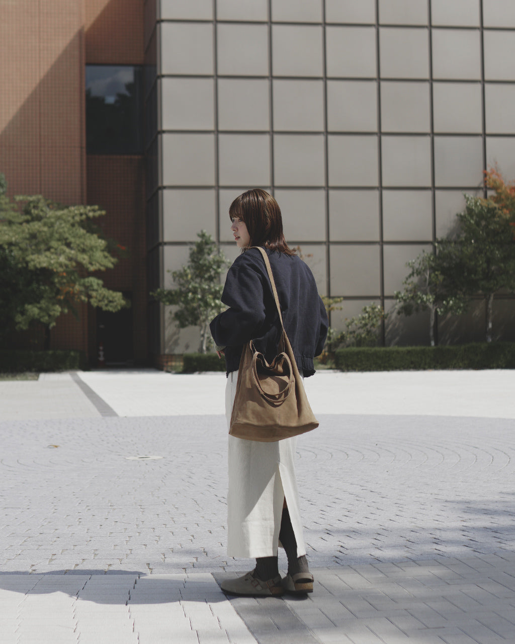 Morphee モルフェ 3WAY LARGE TOTE (L size) SUEDE CAMEL 3WAY
