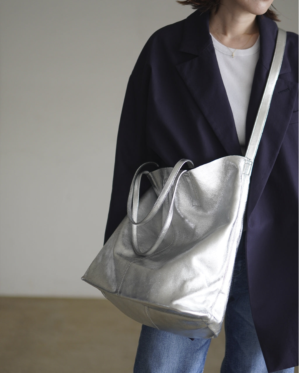 3WAY LARGE TOTE（L size）SILVER L-SIL-102