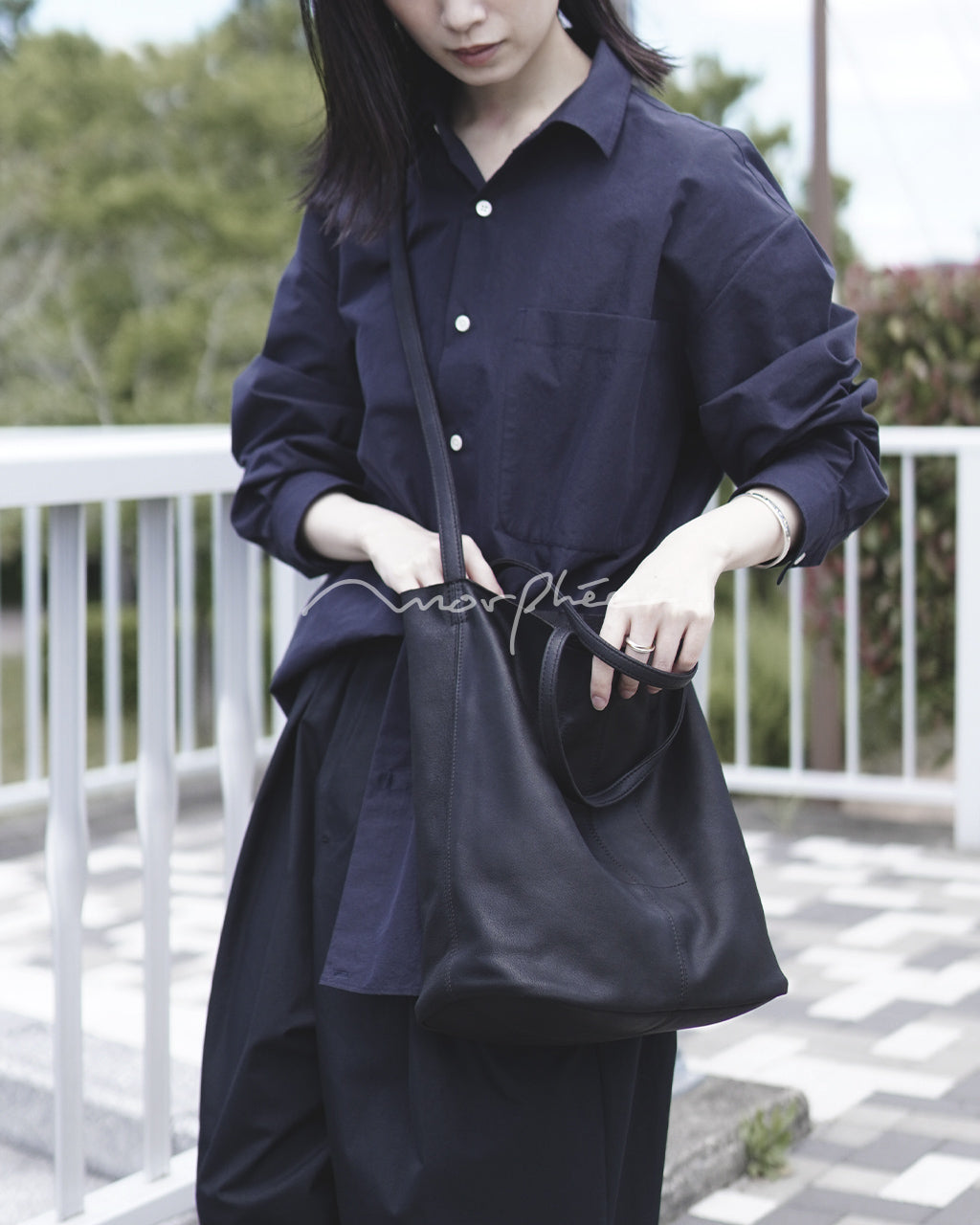 Morphee モルフェ 3WAY MEDIUM TOTE (M size) BLACK 3WAY ミディアム トート バッグ ブラック MS-BLK-103 ML-BLK-103【送料無料】正規取扱店 [★]