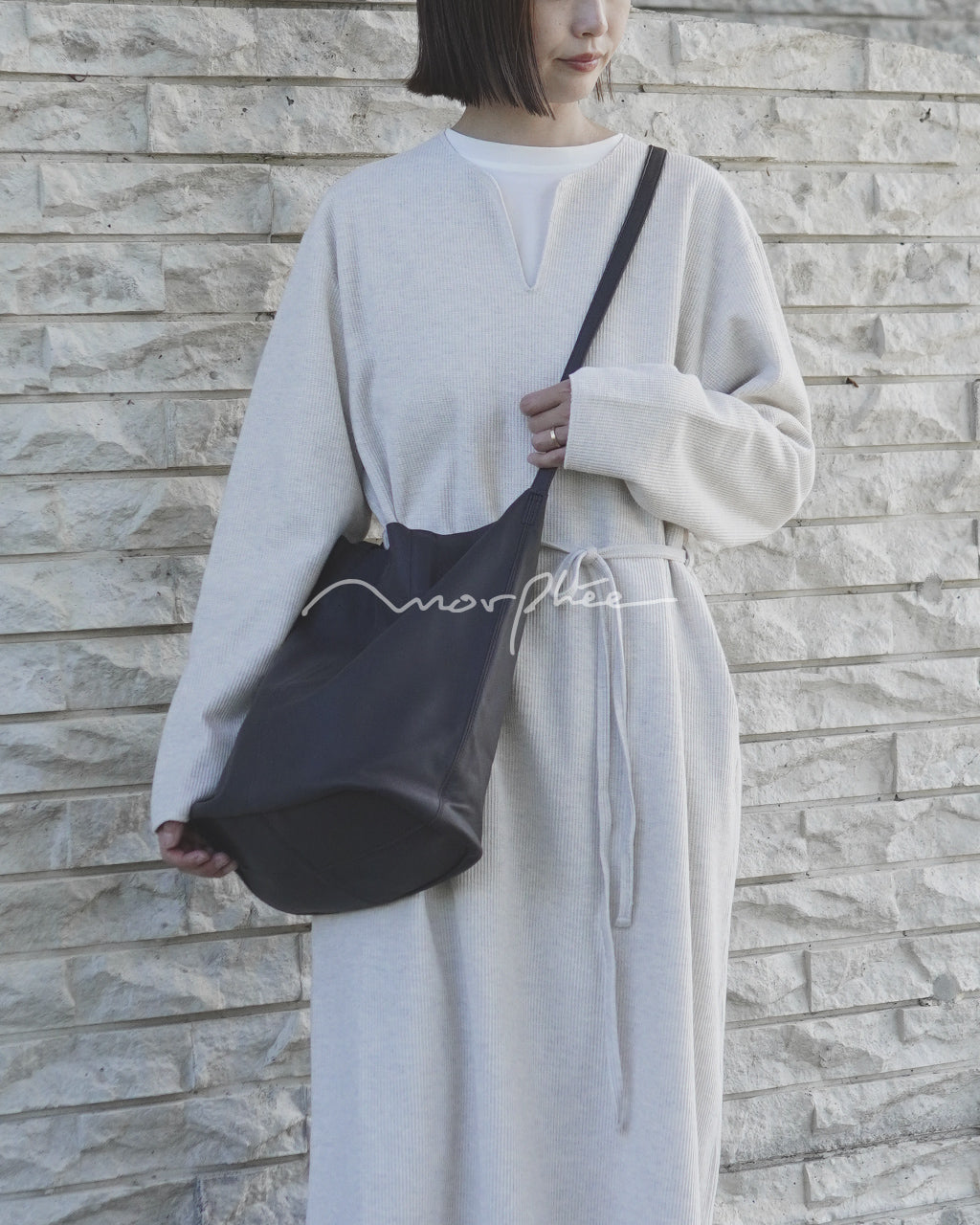 Morphee モルフェ 3WAY MEDIUM TOTE (M size) CHARCOAL 3WAY ミディアム トート バッグ チャコール MS-CHA-103 ML-CHA-103 【送料無料】正規取扱店 [★]