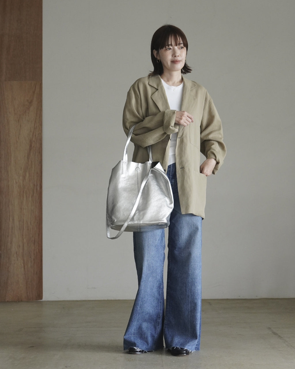Morphee モルフェ 3WAY MEDIUM TOTE（M size）SILVER ML-SIL-1