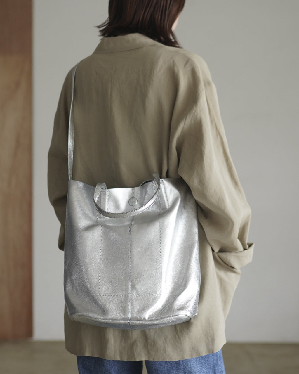 3WAY MEDIUM TOTE（M size）SILVER ML-SIL-1