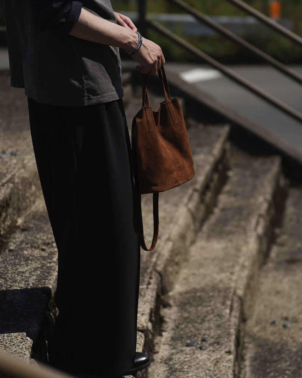 2WAY SMALL TOTE（S size）OIL SUEDE BROWN (SS-OBR-1)