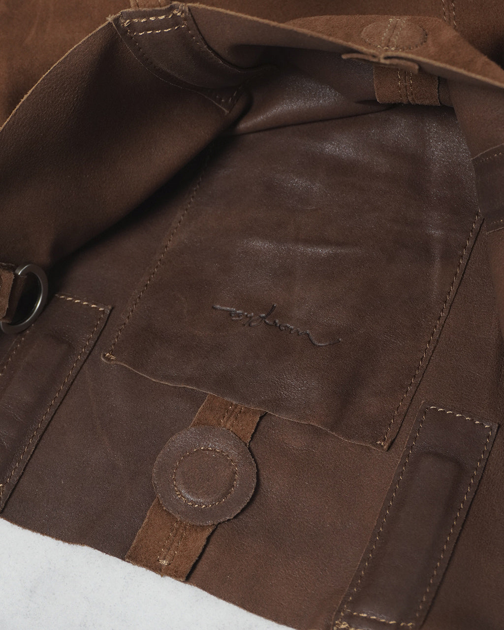 3WAY MEDIUM TOTE（M size）OIL SUEDE BROWN MS-OBR-1 ML-OBR-1