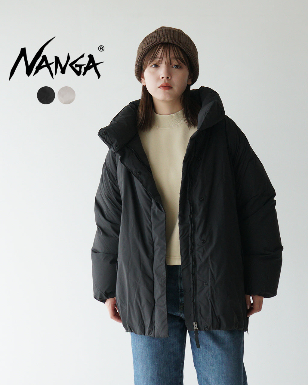 【SALE！20%OFF】NANGA ナンガ ダウンジャケット スタンドカラー STAND COLLAR DOWN JACKET W ND2442-1A602-B【送料無料】