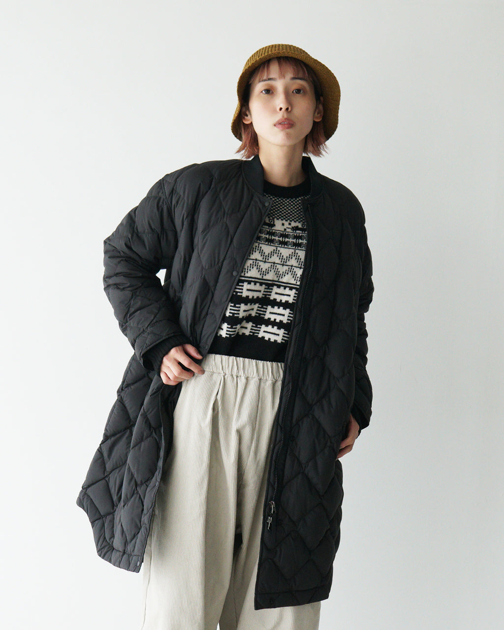 【SALE！20%OFF】NANGA ナンガ リブ カラー キルテッド ダウン コート W/RIB COLLAR QUILTED DOWN COAT W ND2442-1C603-B【送料無料】