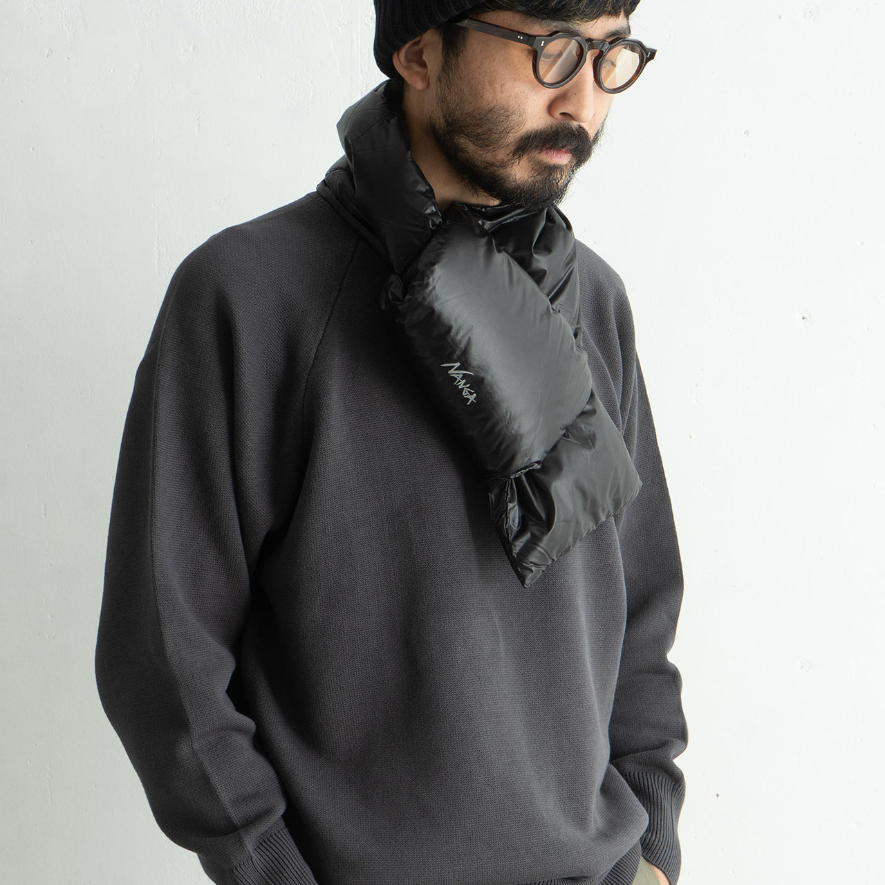 【SALE！20%OFF】NANGA ナンガ ポータブル ライト ダウン マフラー Portable Light Down Muffler キルティング パッカブル ショート NA2243-3C301