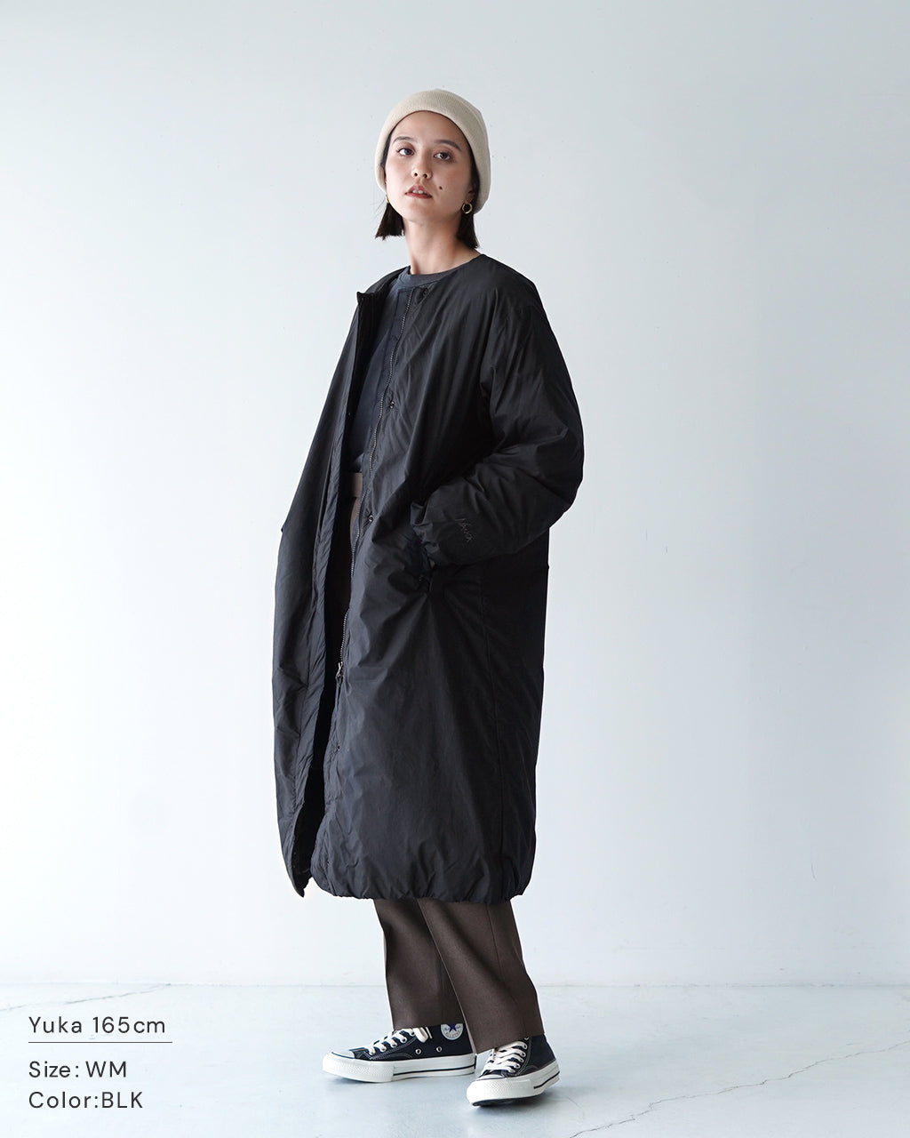 【SALE！20%OFF】NANGA ナンガ ノーカラー ダウンコート NO COLLAR DOWN COAT ロングコート アウター 軽量 ND2442-1C600-B 1204【送料無料】