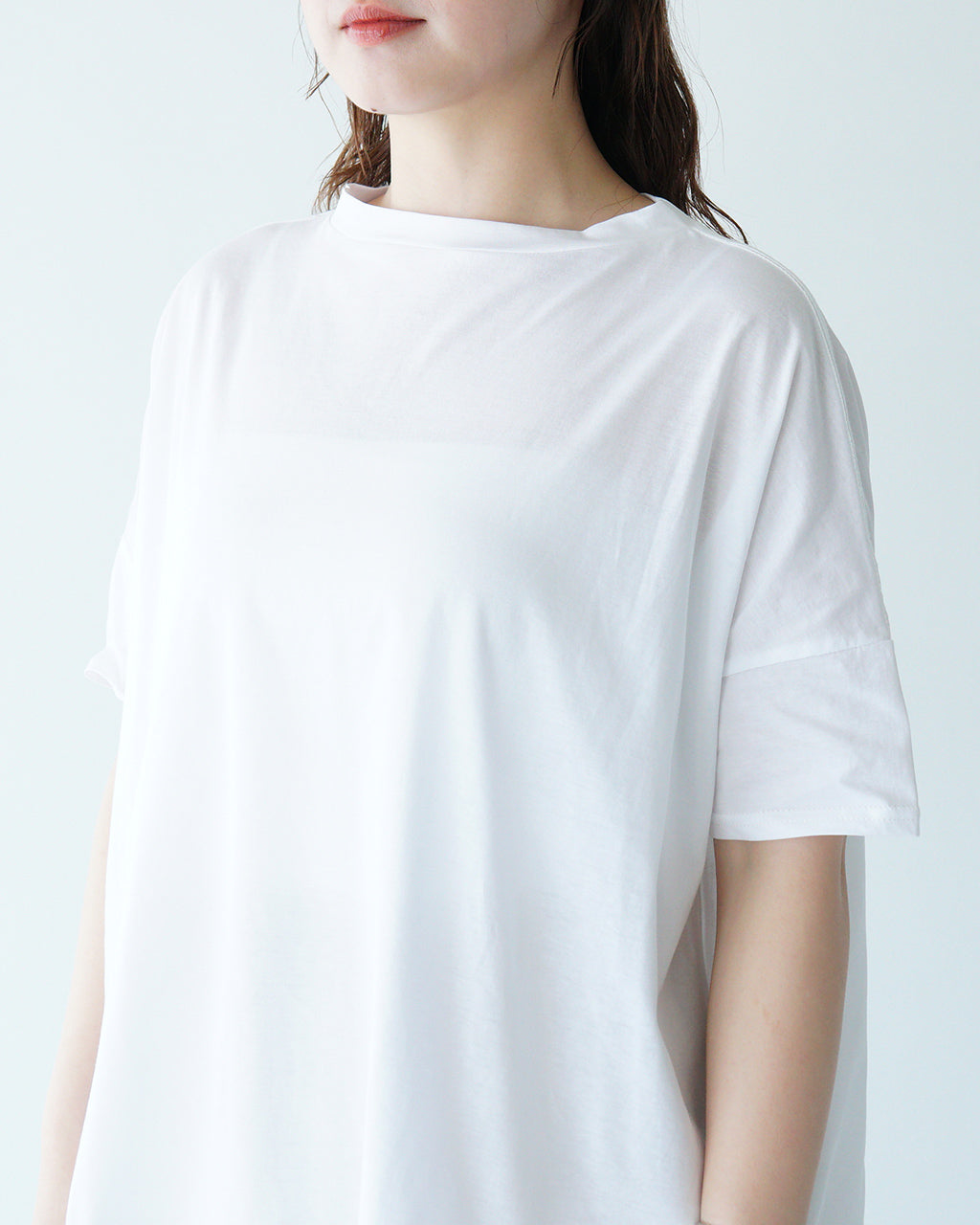 NARU ナル 110/2サイロプレミアム エアリーシャツ 半袖 Tシャツ カットソー ワイドT 接触冷感 UVカット ドロップショルダー 629201【クーポン対象外】