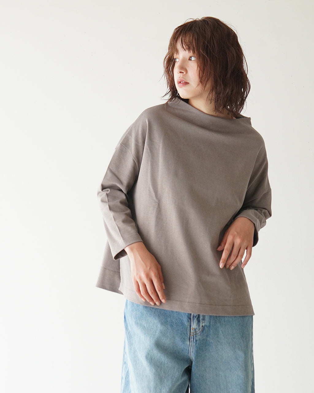 【SALE！40%OFF】NARU ナル デラヴェジャージー ポーセリンシャツ カットソー 650200